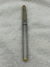 Sterling Silver Parker 75 Ciselle Fountain Pen With 14K Nib, VG condition