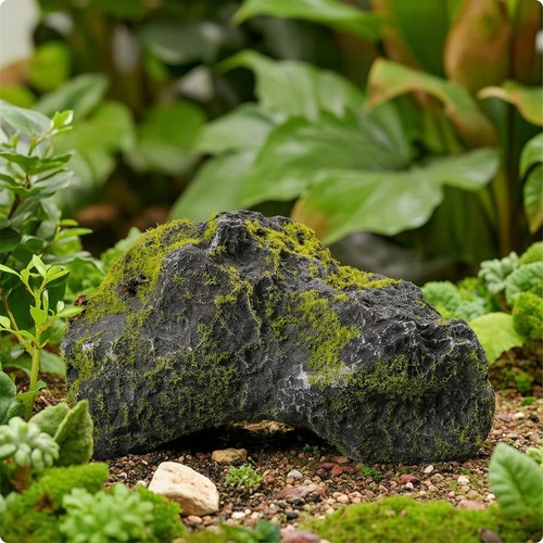 Faux rock with lichen sturdy - rock,