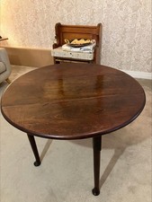 Antique Drop Leaf Wood Table