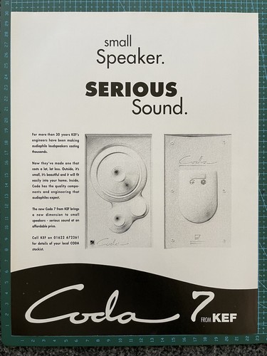 Kef coda poster - coda, a4