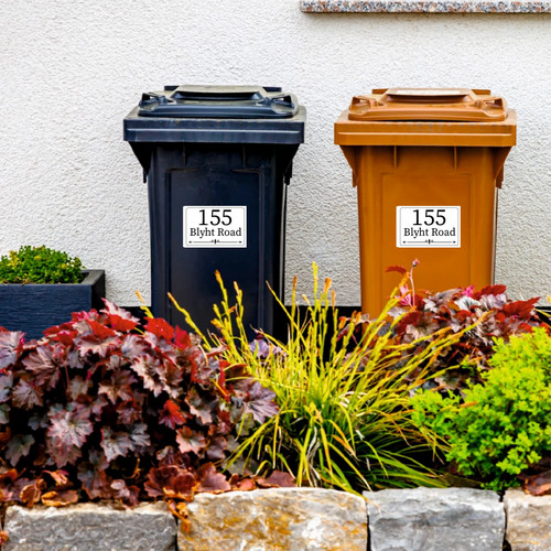 Wheelie bin stickers - wheelie,
