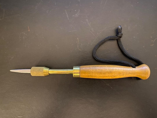 Fly fishing priest with - fly, knife