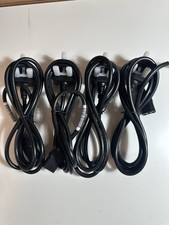 4 x Power Cord UK Plug 10A PC