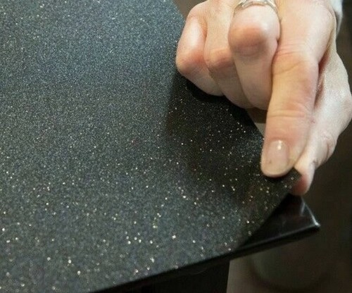 Metallic black glitter sticky - metallic,