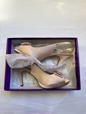 Lunar Elegance Satin with Diamante Shoes, Heels. Size Uk 6.