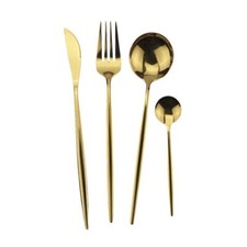 4Pcs Set Silver Gold Stainless