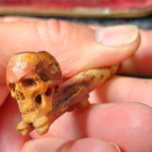 Genuine antique small skull - genuine, &