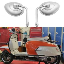 2X Chrome Motorcycle Rear View