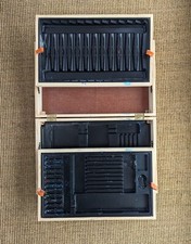 Reeves Wooden Paint Box, Two Layer Interior Compartments, Used