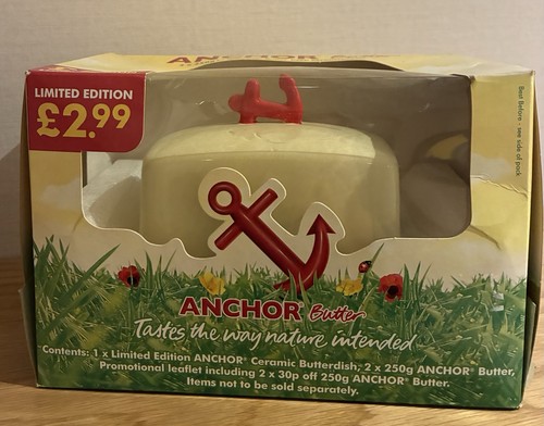 Vintage anchor butter dish - vintage,