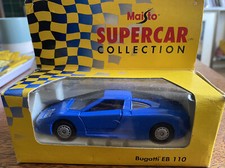 Maisto Supercar Collection Boxed  Bugatti EB110 1:38 model car collectible New