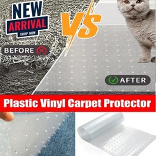 Non Slip Carpet Protector Clear Vinyl Plastic Film Anti Slip Runner Floor Mat