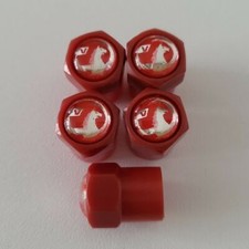 Vauxhall Plastic Wheel Valve Dust caps all model Red 11 Colours Corsa Astra VXR