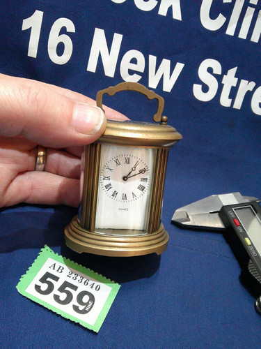 Oval carriage clock good - oval,