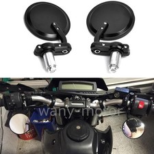 BLACK MOTORCYCLE 3" ROUND 7/8"