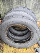 VINTAGE CLASSIC CAR TYRES 5.50 x 19 SILVERTOWN CORD 3 OFF OK TREAD SPARES MUSEUM
