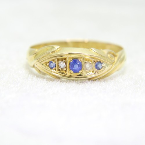 Edwardian sapphire diamond - edwardian, &