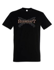 Bushcraft Knives T-Shirt Bushcrafting Prepper Bonfire Campfire Camping Nature