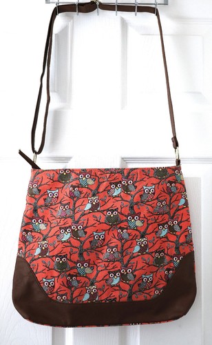 Messenger bag owls trees - owls,,