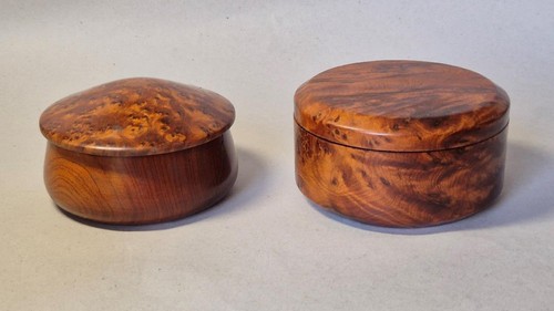 Two vintage thuya wood - two,
