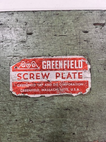Vintage greenfield screw - vintage, plate