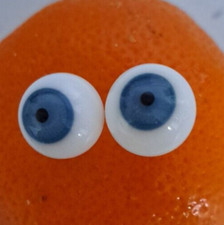 10mm ANTIQUE GLASS BLOWN BLUE