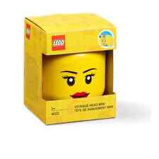 LEGO MINI  STORAGE HEAD GIRL BRAND NEW IN BOX SIZE 10.2 X 10.2 X 11.5CM 360ML