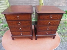 PAIR OF STAG MINSTREL MAHOGANY