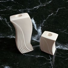 Belleek Living Reflect Candlestick Set Of Two With Box Never Used