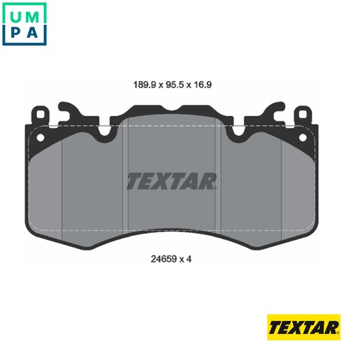 Brake pad set disc - set,