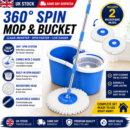 Spin mop 360 bucket - spin, set