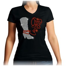 V neck Cowgirls Boots