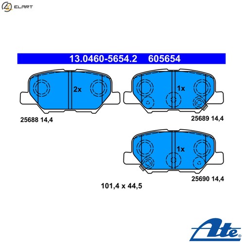 Brake pad set disc - brake,