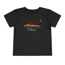 Toddler 1969 Corvette C3 Stingray T-Shirt | Orange Chevy Muscle Car Graphic Tee