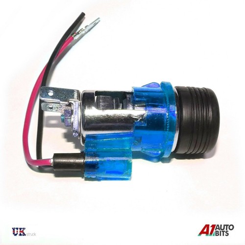 Blue cigarette lighter plug - cigarette,