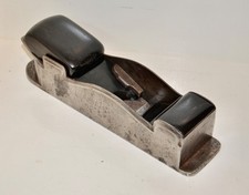 10 1/2" CAST "STEEL" EBONY WEDGE & BUN, MAHO BED CLASSY ALL ORIGINAL MITRE PLANE