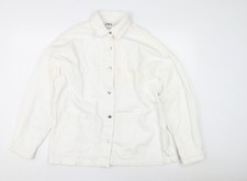 Zara Men's White Cotton Basic