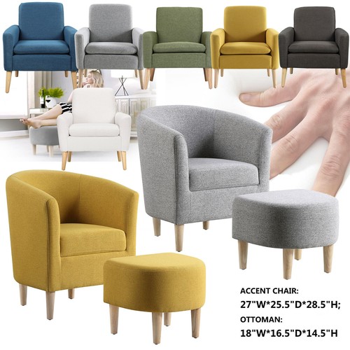 Fabric tub chair armchair sofa - chair,