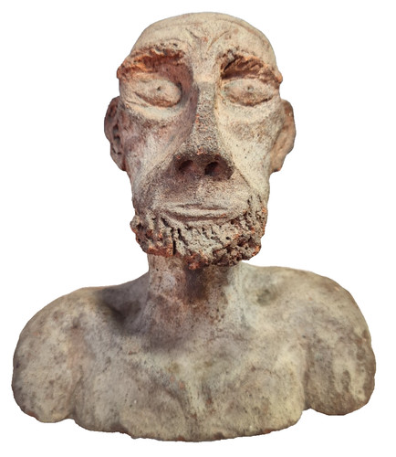 Unusual old bearded man clay - bearded,