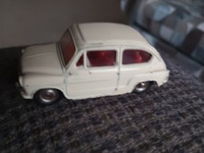 FRENCH DINKY TOYS FIAT 600D BOXED, MODEL CHIPS AS SHOWN, BOX GOOD WITH SOME WEAR