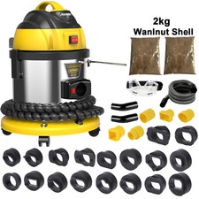 Engine Intake Exhaust Valve Carbon Cleaning Machine Walnut Blaster + 23 Adapters