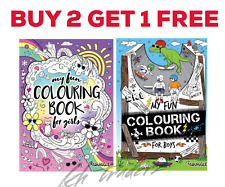 KIDS Activity Colouring Books For  Boys / Girls A4 Children Colouring Books 