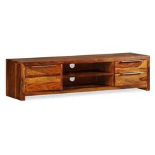 TV Cabinet Solid Sheesham Wood 120x30x30 cm vidaXL