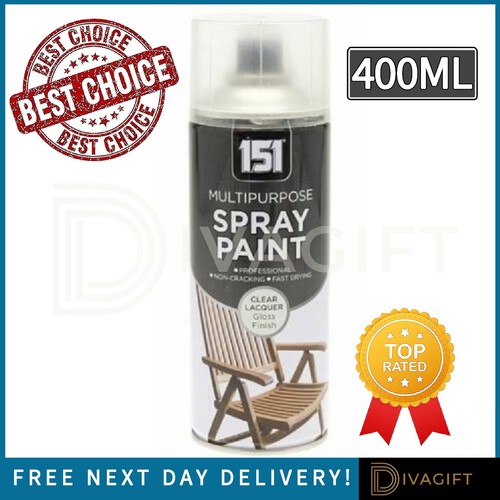 Clear lacquer spray paint - clear,