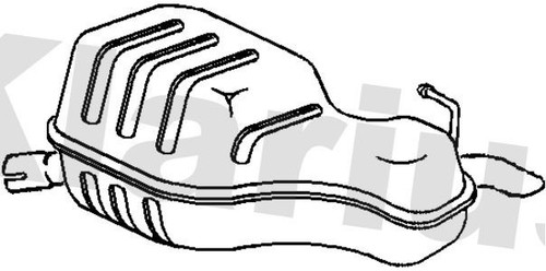 Klarius vo382t muffler exhaust - klarius,