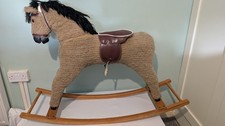 Vintage Mohair Rocking Horse