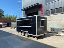 Black Food Trailer Mobile