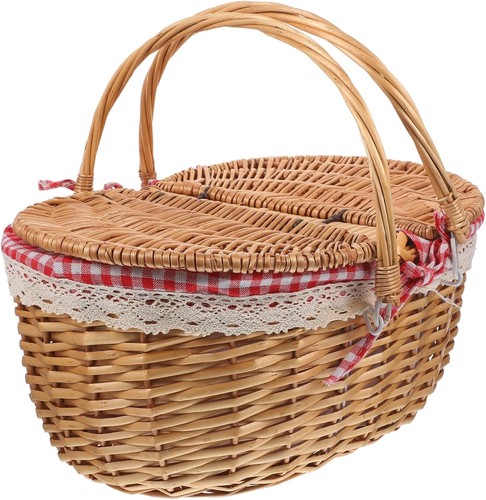 Wicker picnic basket - picnic, 15.4