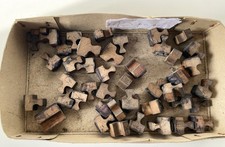 X 45 pcs. Vintage WOODEN Treen