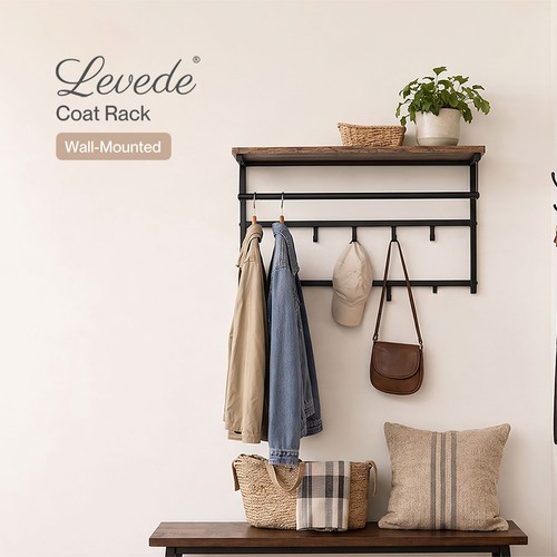 Levede coat rack - rack, mounted